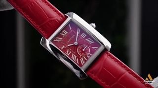 ساعت کارتیه قرمز Cartier Tank Americaine SR32