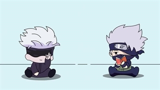 ناروتو و کاکاشی علیه گوجو و سوکونا