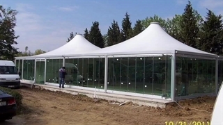 قیمت و ساخت سقف های متحرک و خیمه ای باغ تالار