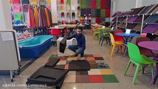 آموزش مونتاژ مبل یکنفره حصیری | شرکت فرش و موکت بابل