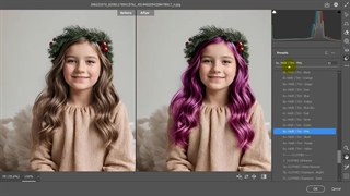 رنگ مو در فتوشاپ