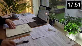 اولین کانال یوتیوب (study with me  ) ایرانی مطالعه 4 ساعته با من | صدای پس زمینه، صداهای باران، 10 دقیقه استراحت