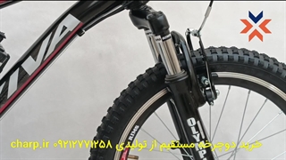 دوچرخه کوهستان 20 اورسایز کمک جلو حرفه ای مشکی قرمز