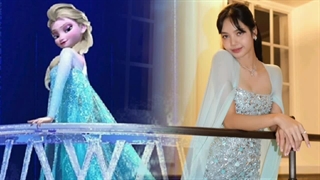 کاور لیسا از آهنگ السا فروزن هوش مصنوعی