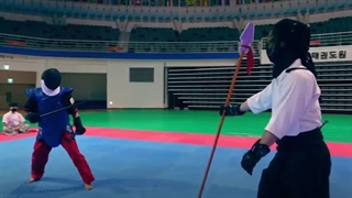 [Escrima] [Staff] مبارزه تمرینی چالشی میان یک کاربر نیزه"Hanmudo" و چوب کوتاه "کالی"