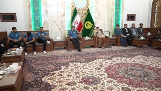 حضور تیم ملی فوتسال به حرم مطهر رضوی و دیدار با تولیت آستان قبل از جام جهانی 2024 ازبکستان