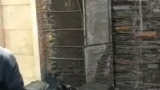 اجرای آبنما از سنگ لاشه و مالون