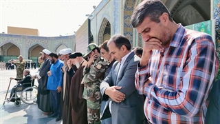 تشییع شهید ابوالفضل ربیع زاده در حرم امام رضا(ع)