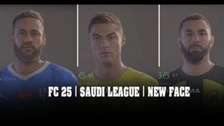 چهره بازیکنان لیگ عربستان در بازی FC 25