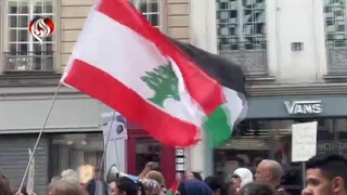 تظاهرات مردم پاریس در حمایت از مردم مظلوم غزه و لبنان - طوفان الاقصی