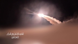 شلیک موشک کروز و پهپاد انتحاری رزمندگان مقاومت عراق در پاسخ به شهادت سید حسن نصرالله علیه صهیونیست ها