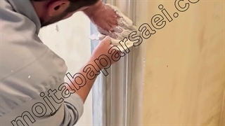 ابزار زنی گچبری دیوار - مجتبی پارسایی