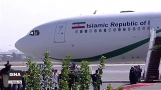 بدرقه رسمی رئیس‌جمهور برای سفر به قطر (فیلم)