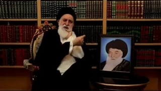 مزار آیت الله بروجردی.آیت الله علوی بروجردی