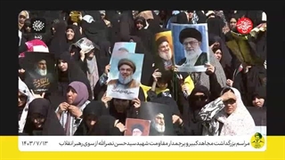 تلاوت قرآن توسط حاج مهدی غلام نژاد در مصلای تهران محضر رهبر انقلاب ۱۴۰۳/۷/۱۳