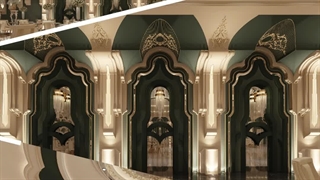 طراحی و اجرای داخلی تالار عروسی قصر یزد