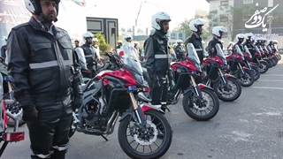 الحاق 150 دستگاه موتورسیکلت سنگین 500 و 750 سی سی به ناوگان پلیس راهور تهران بزرگ