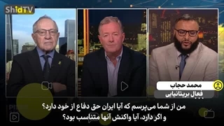 14030718: وقتی فعال بریتانیایی در دفاع از ایران، پیرس مورگان را ناک اوت می_کند!