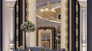 طراحی و اجرای داخلی تالار عروسی گرند آیکانات شهر کلیس ترکیه