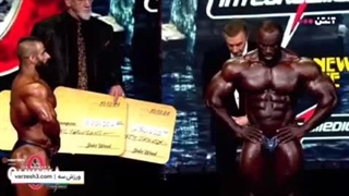 لحظه اعلام قهرمان مستر المپیا ۲۰۲۴ و دوم شدن هادی چوپان