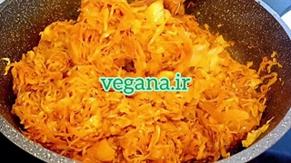 طرز تهیه کلم پلو تهرانی با سویا از وگانا