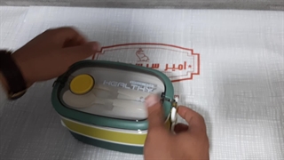 لانچ باکس دو طبقه داخل استیل