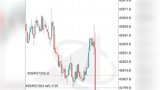 لایو ترید شاخص داوجونز در بانک هالیدی - با ریسک به ریوارد 1:5