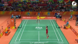 مسابقه فینال بدمینتون سینگل زنان المپیک 2016 ریو - از اسپانیا درمقابل از هند P.V. Sindhu