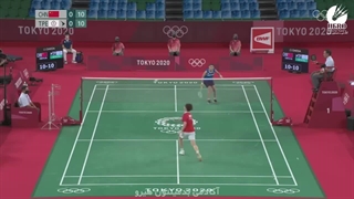 مسابقه فینال بدمینتون سینگل زنان در المپیک 2020 توکیو بین  Chen Yufei از چین و Tai Tzu-ying از تایوان