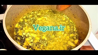 طرز تهیه باقلا قاتق با توفو از وگانا