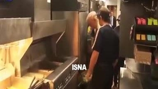 ترامپ آشپز مک‌دونالد شد(فیلم)