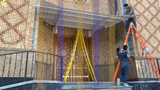 بارانگیر سایبان درب ورودی هیراد