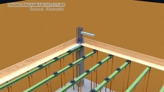 شبیه سازی اجرای سقف وافل