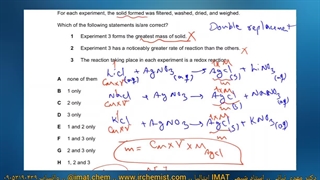 دوره IMAT 2026 - سوال 44 امتحان NATURAL SCIENCES ADMISSIONS ASSESSMENT 2023