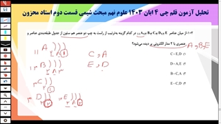 تحلیل قلم چی 4 ابان 1403 قسمت دوم شیمی نهم مهندس محزون 09120875013