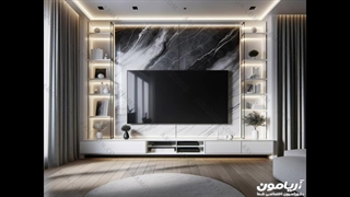 محبوب ترین و زیبا ترین تی وی وال طرح سنگ