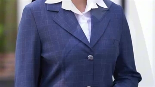 مانتو و شلوار یقه انگلیسی چهارخونه