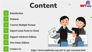eSoftTools Free NSF to PST file Converter tool