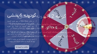قالب پاورپوینت گردونه شانس قابل ویرایش