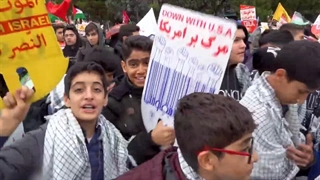 راهپیمایی 13 آبان 1403 در قزوین