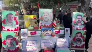 تشییع سردار شهید امنیت حمید مازندرانی در گرگان - شهادت با یک فروند جایروپلن