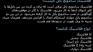 فلاشینگ ساندویچ پانل -انواع و ابعاد