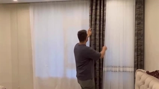 پرده پذیرایی مینیمال مناسب برای کمال گراها ترکیب نظم و زیبایی