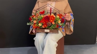 گل شب یلدا - سفارش و خرید آنلاین باکس گل یلدایی - گلدان یلدایی - سینی یلدایی