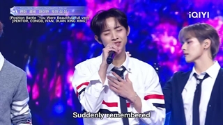 اجرای آهنگ you were beautiful از day6 در برنامه Starlight boys