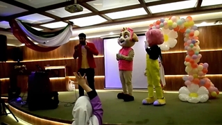 اسکای و خرس مهربون در جشن دبستان