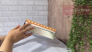 جعبه شیرینی یک کیلویی مربع ۲۳*۲۳ طرح عمومی