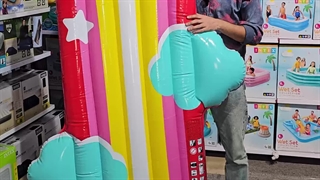 شناور روی آب بادی طرح ابر رنگین کمان