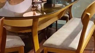 میز ناهار خوری مینیمال چوبی