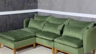 ست مبل طوسی سبز پیلینگ
